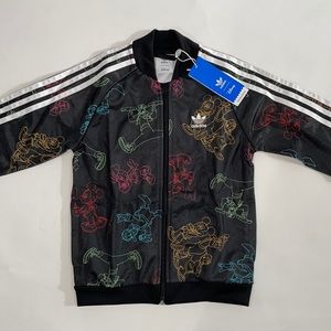 Adidas Disney Black Tracksuit Set - Size XS